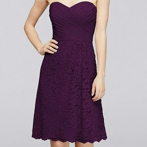 David's Bridal Dress w/Sweetheart Neckline F19217